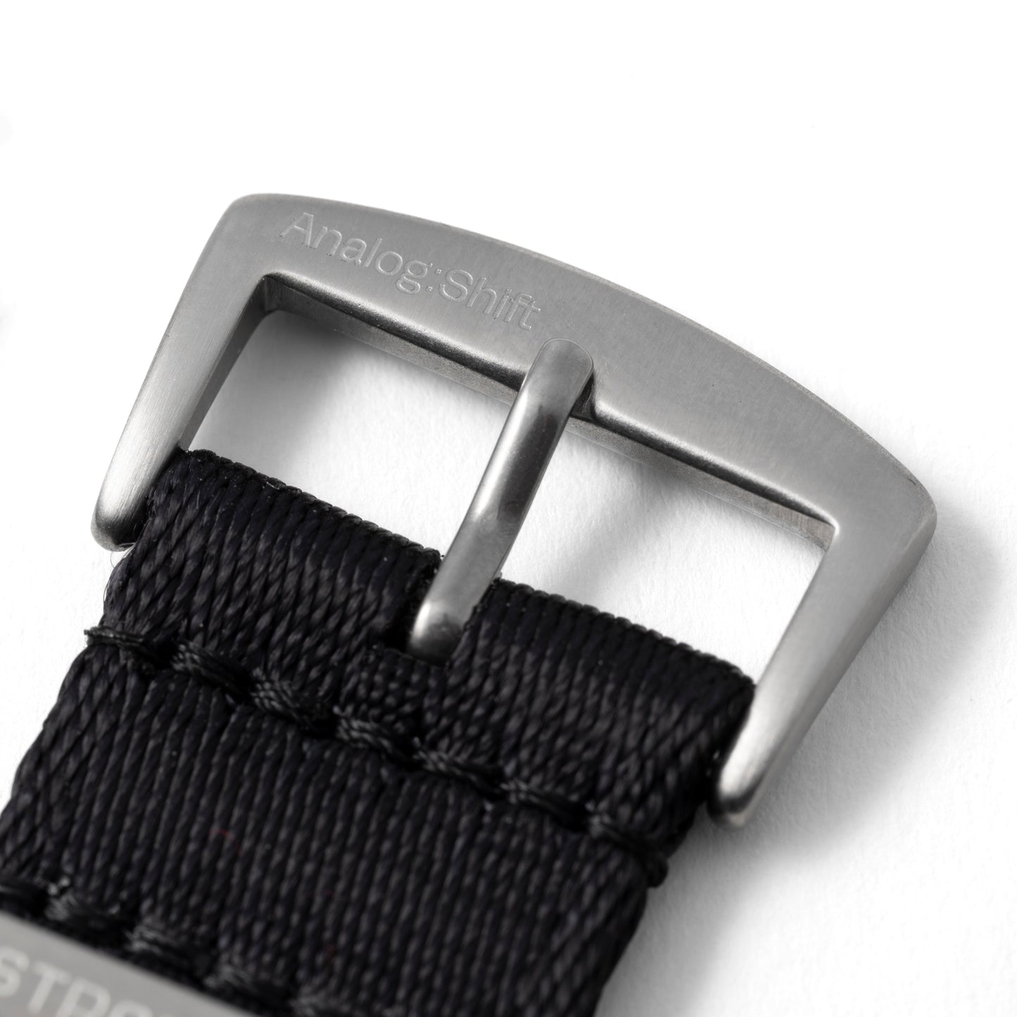 StrapHabit x Analog:Shift Grey Seat Belt Pass-Through Military-Style Strap