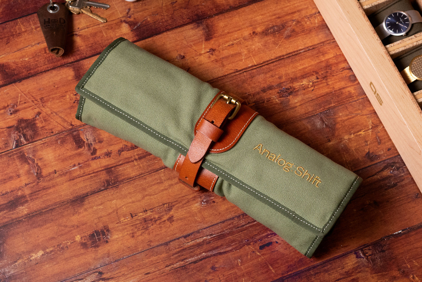 12-Piece Canvas Watch Roll