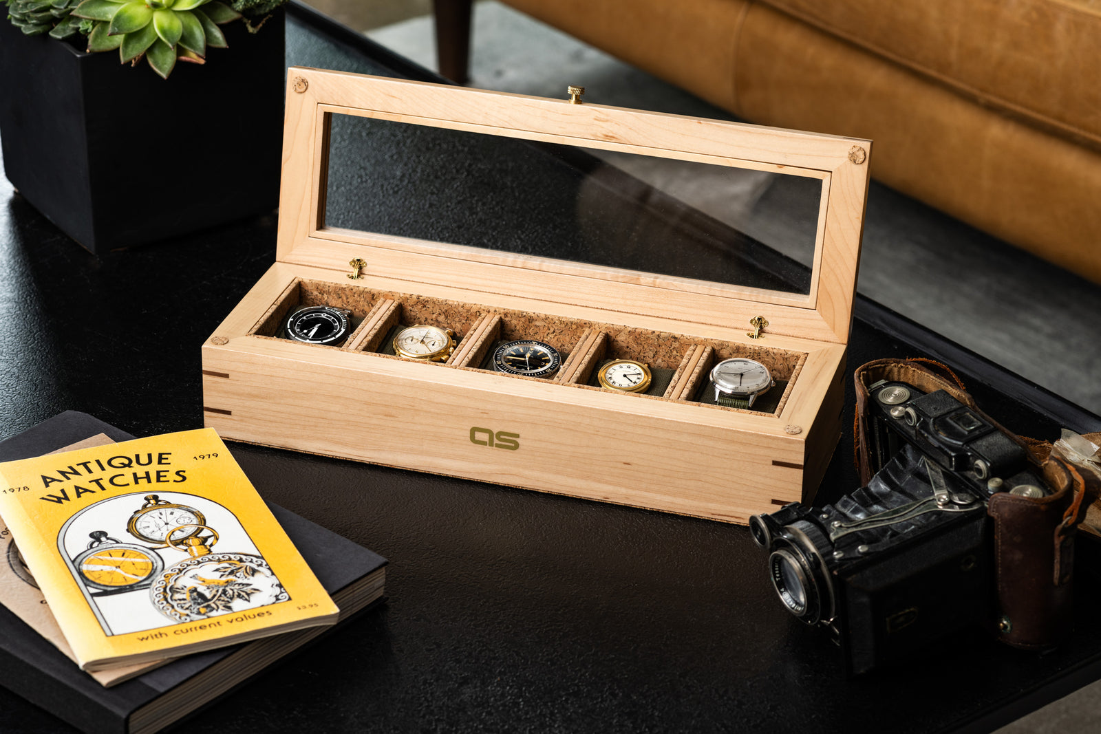 WOLF X Analog:Shift Flatiron II 5-Piece Watch Box