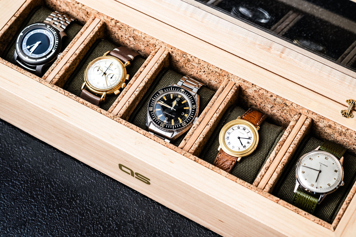 WOLF X Analog:Shift Flatiron II 5-Piece Watch Box