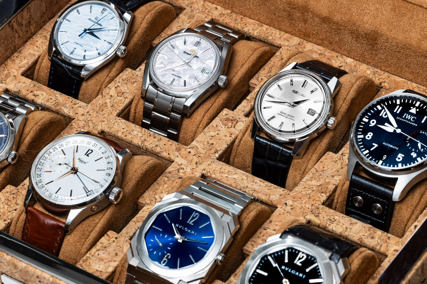 WOLF X Analog:Shift 1976 Collection 8-Piece Cork Watch Box