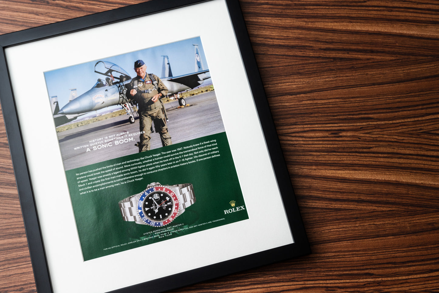 Rolex GMT-Master with Chuck Yeager