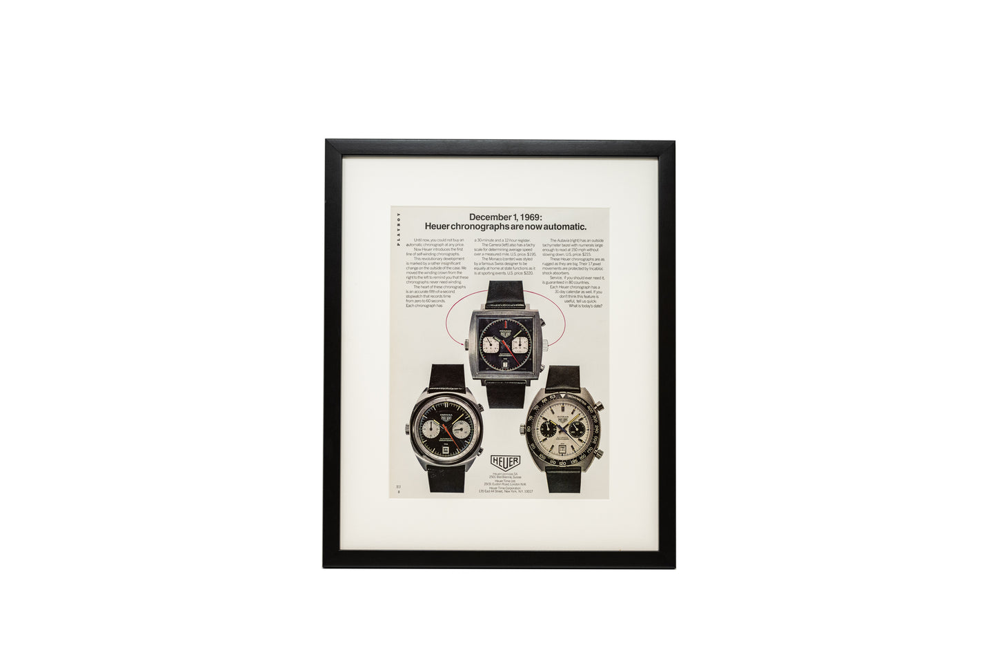 Heuer 'Chronographs Are Now Automatic'