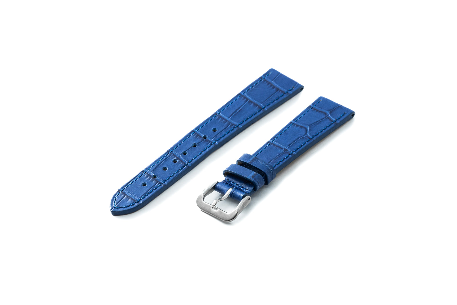 Blue Curaçao Alligator-Pattern Strap