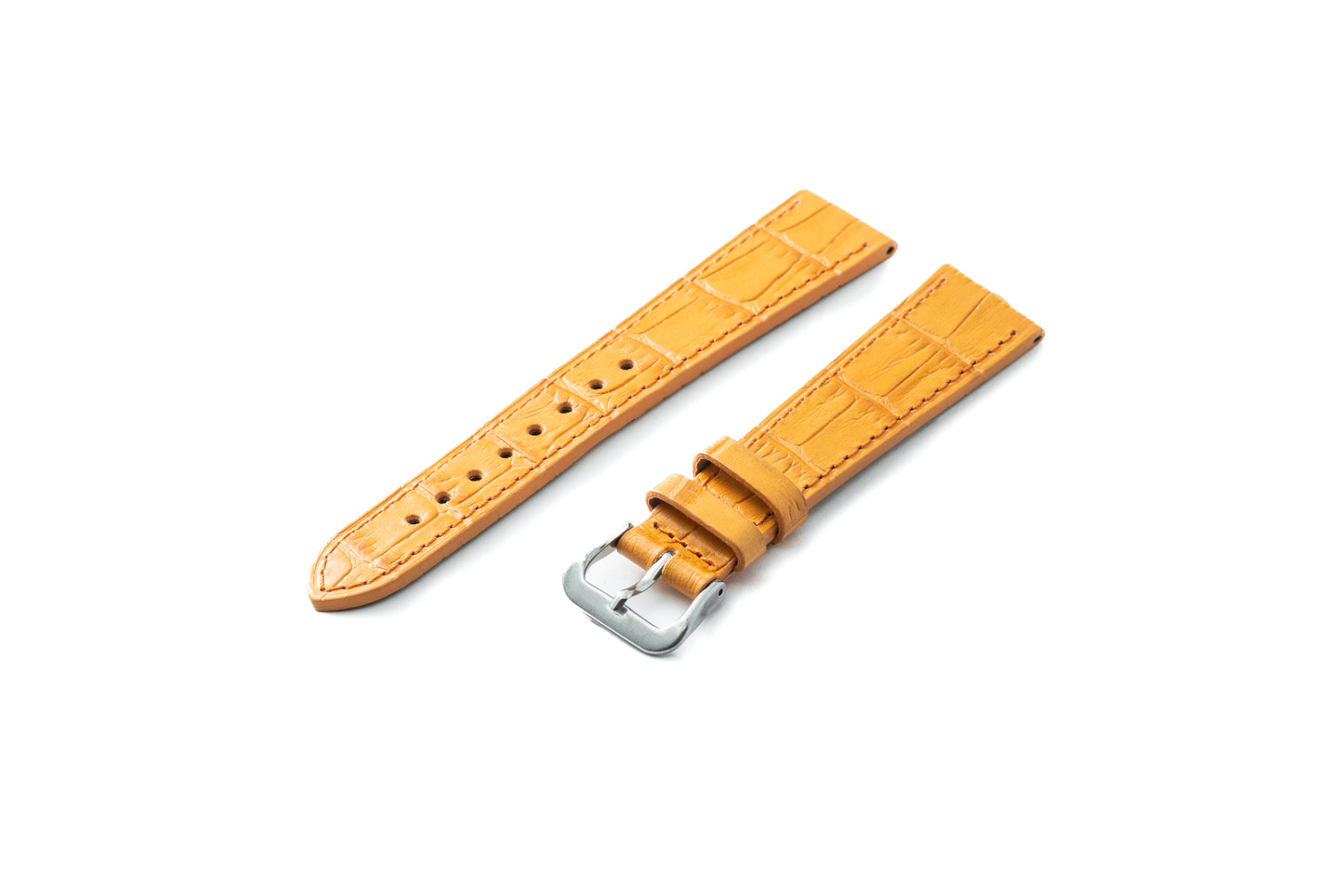 Orange Fizz Alligator-Pattern Strap