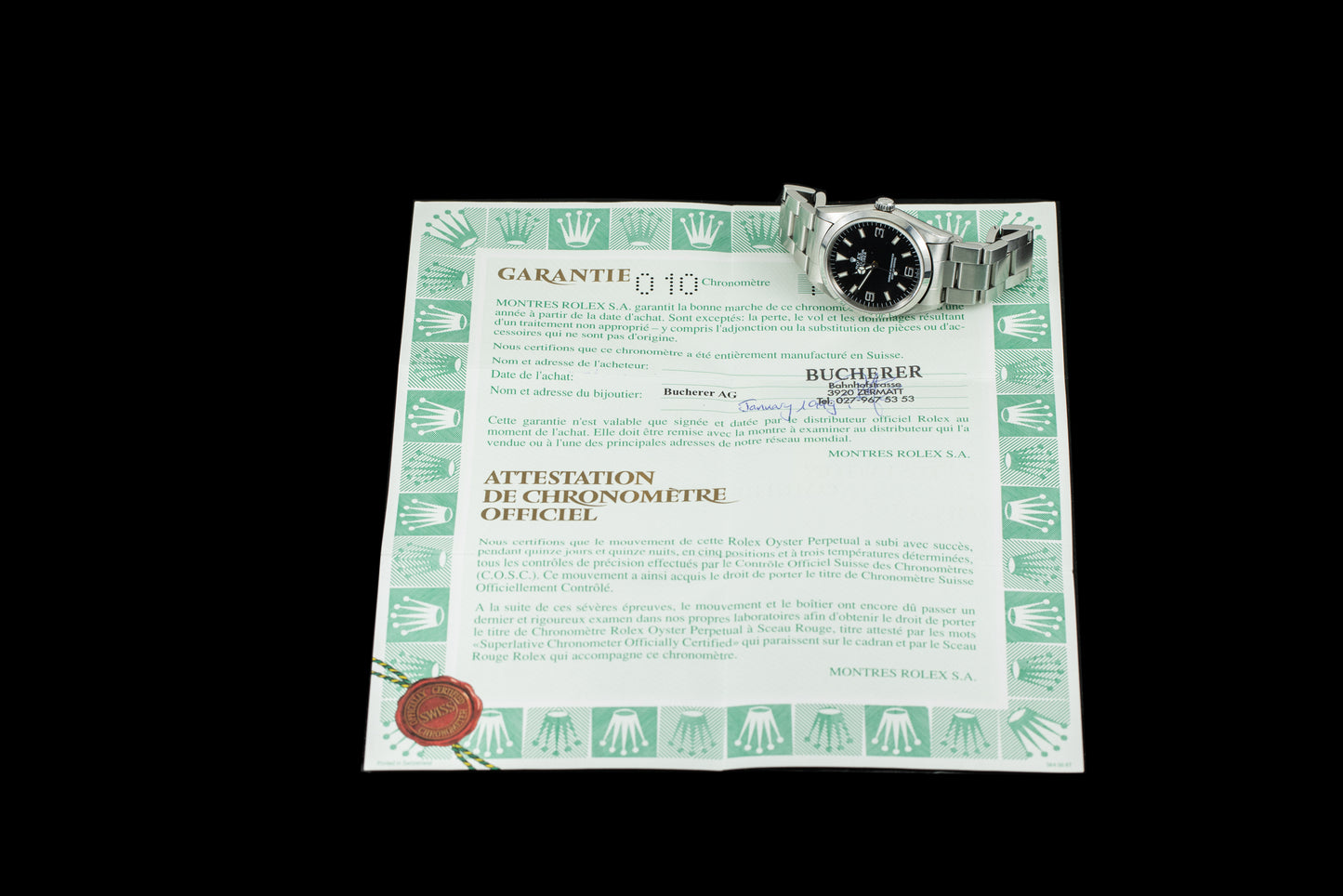Rolex Explorer I 'Swiss Only'