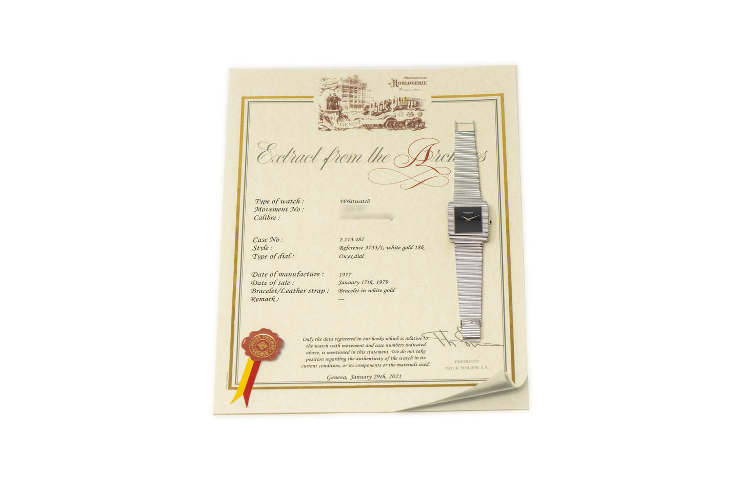 Patek Philippe Ellipse Gondolo 'Onyx'