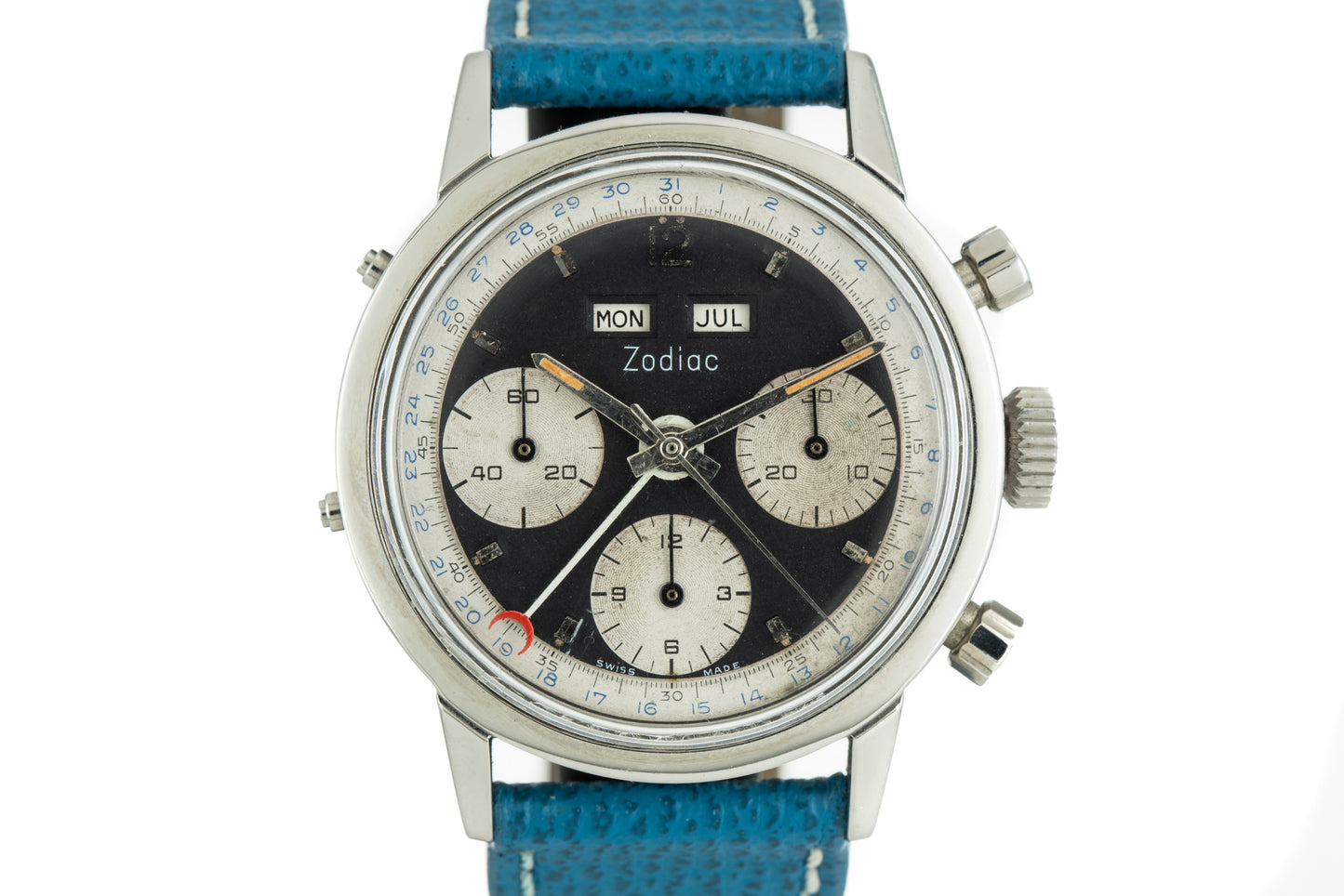 Zodiac Triple Calendar Chronograph