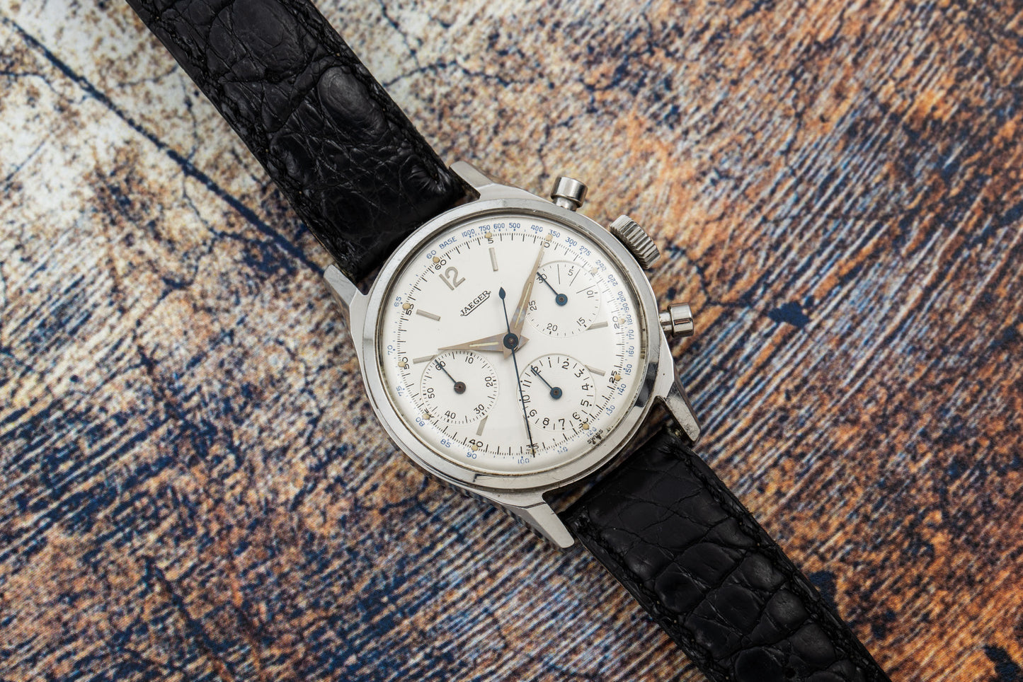 Jaeger Triple Register Chronograph