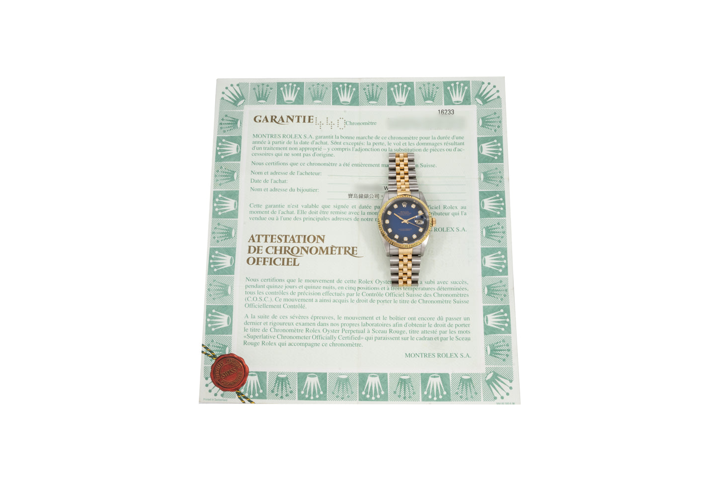 Rolex Datejust 'Vignette'