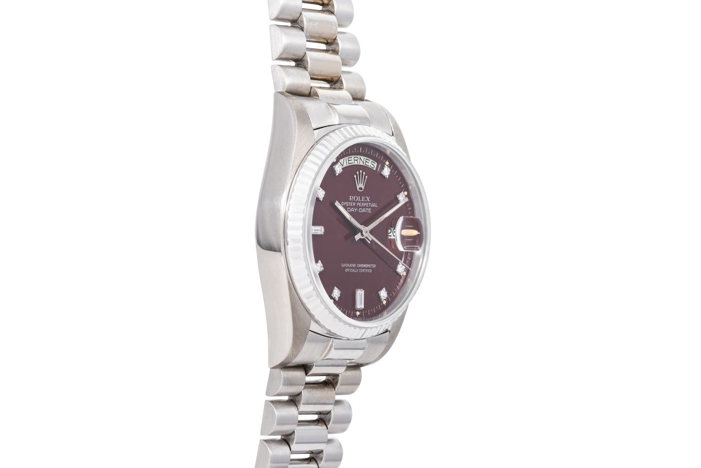 Rolex Day-Date 'Oxblood' Stella Dial