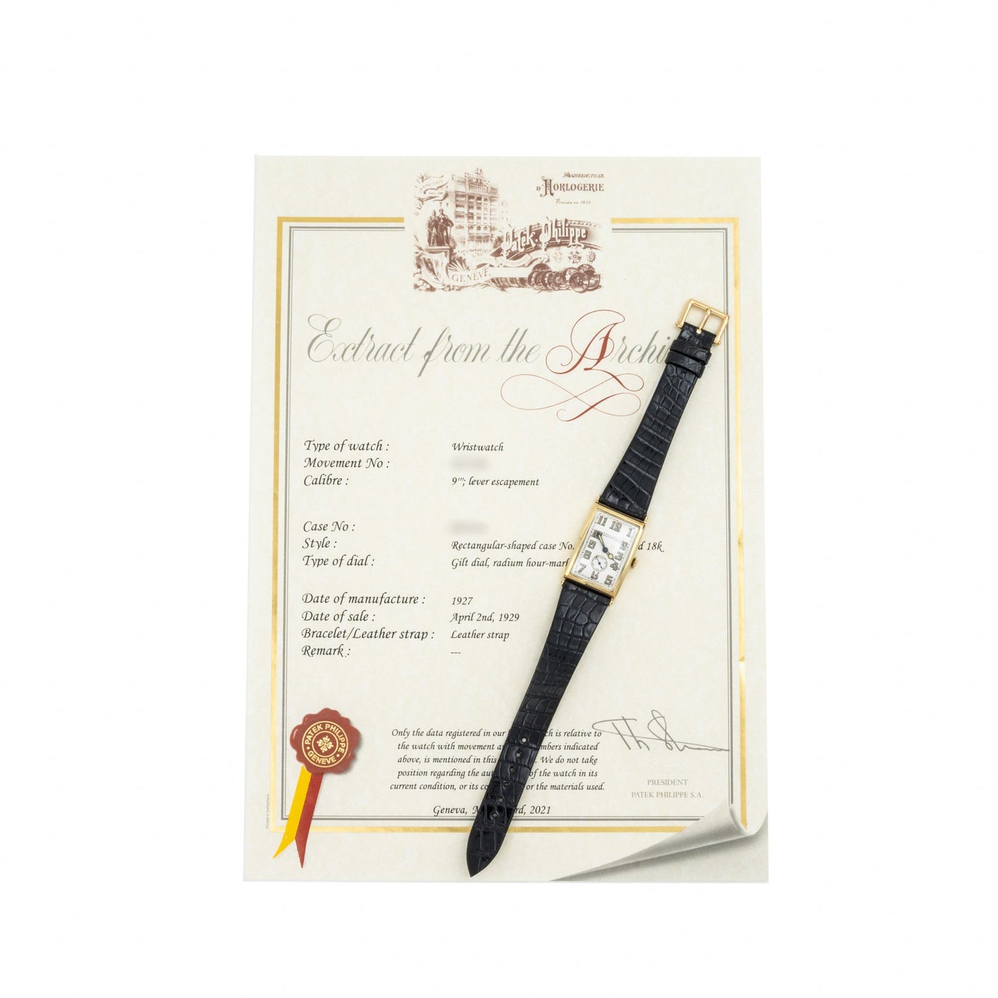 Patek Philippe Rectangular Dress Watch