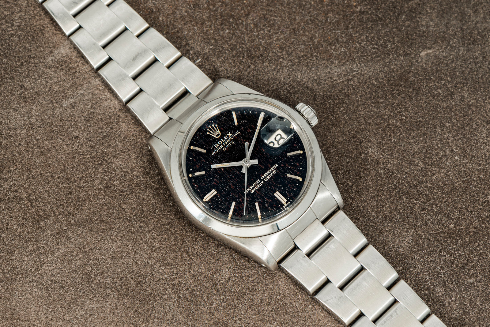 Oyster Perpetual Date 'Tropical Wood' Dial