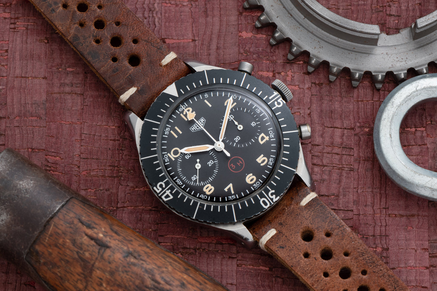 Heuer Bundeswehr 3H Flyback Chronograph