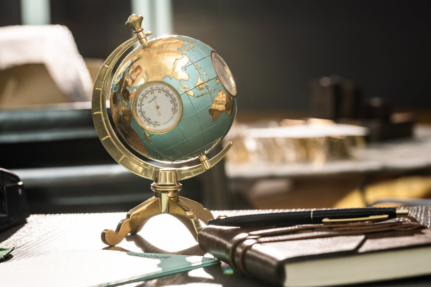 Angelus Globe Clock & Weather Station