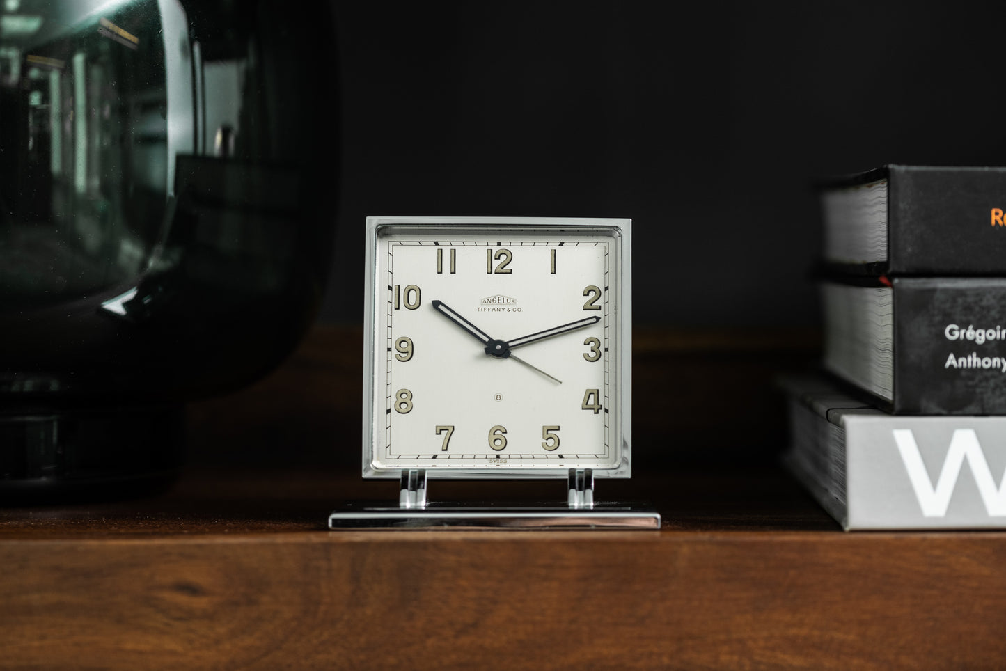 Angelus Art Deco Desk Clock For Tiffany & Co.