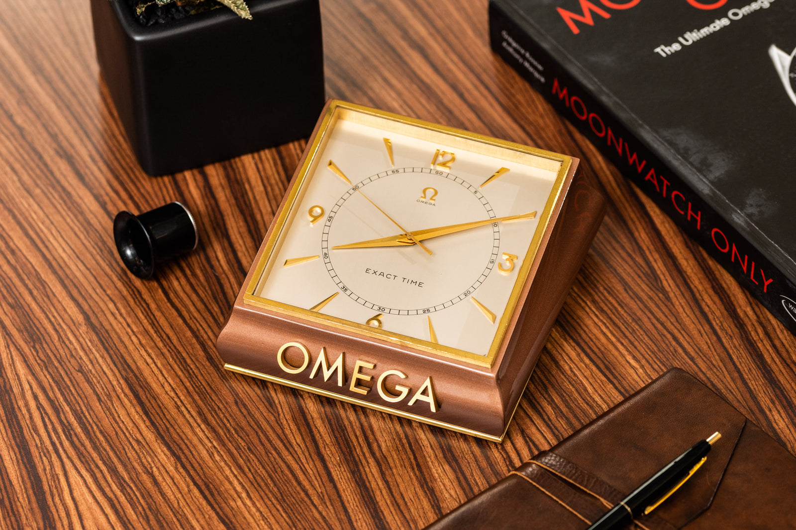 Omega "Exact Time" Table Clock
