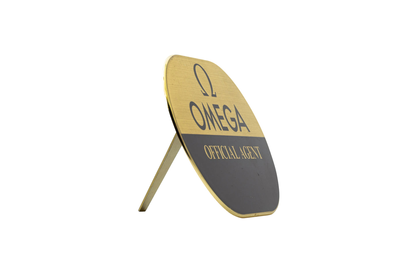 Omega Brass Dealer Display Plaque