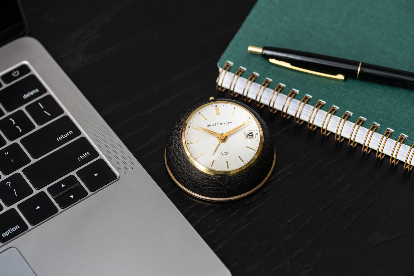 Girard Perregaux 8-Day Desk Alarm Clock 'Avocado'