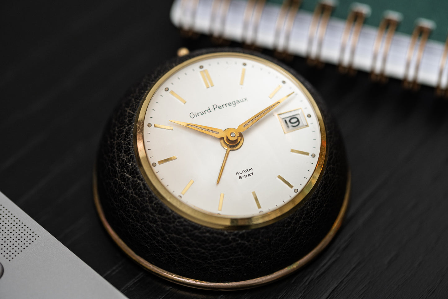 Girard Perregaux 8-Day Desk Alarm Clock 'Avocado'