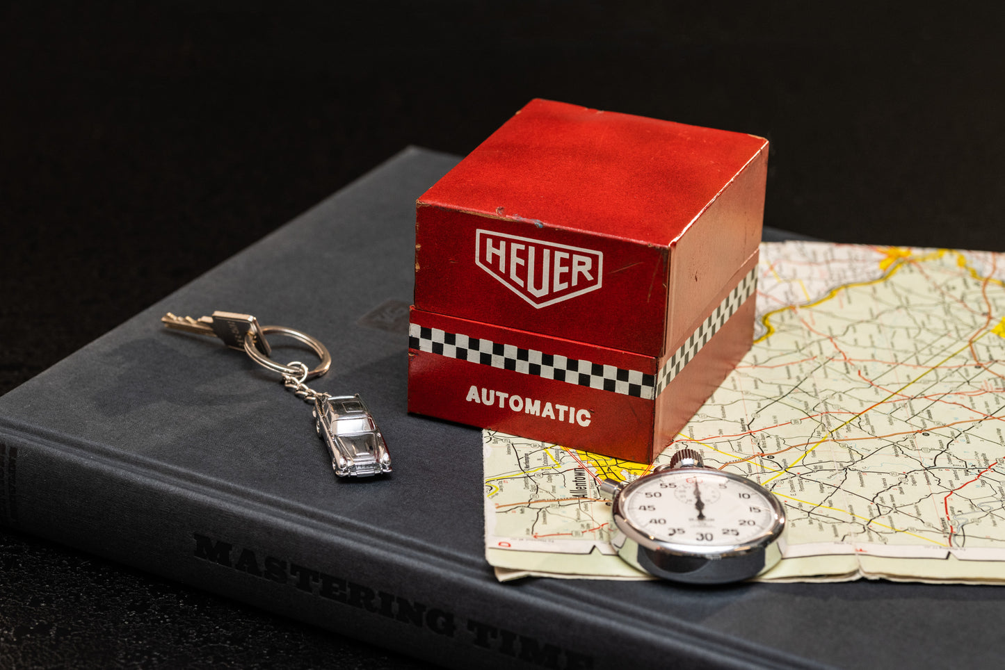 Heuer Red Checker Box for Autavia
