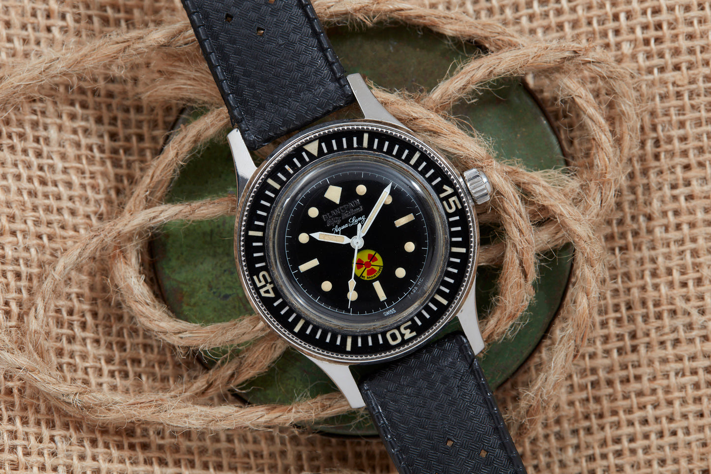 Blancpain Fifty Fathoms Aqua Lung No Radiation Diver
