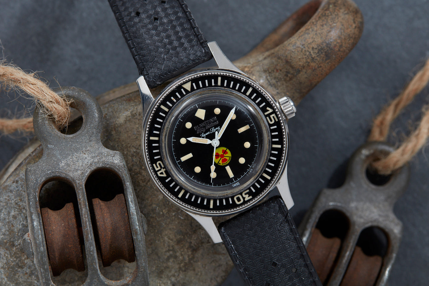 Blancpain Fifty Fathoms Aqua Lung No Radiation Diver
