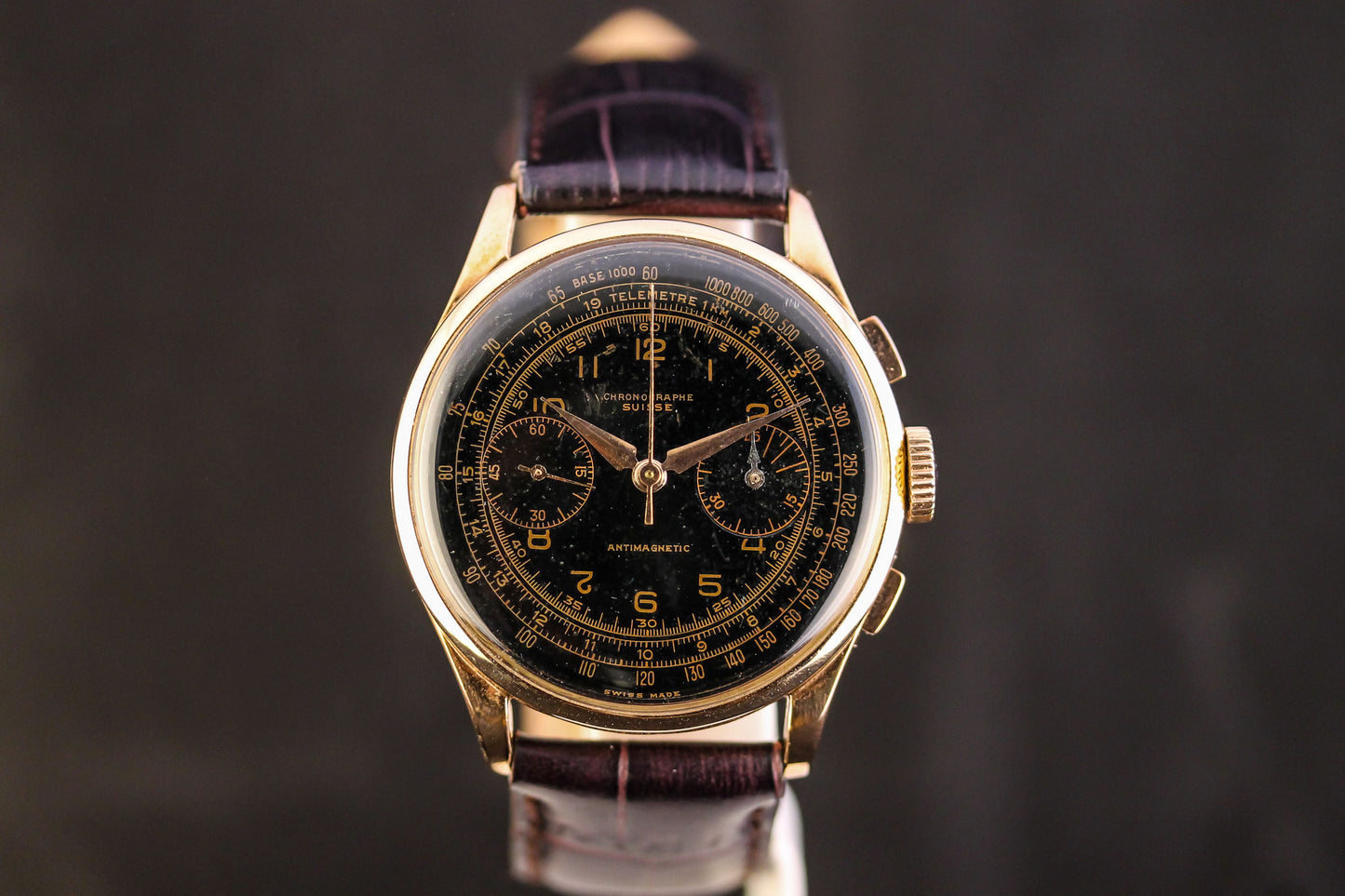 Chronographe Suisse - Rare Back Dial