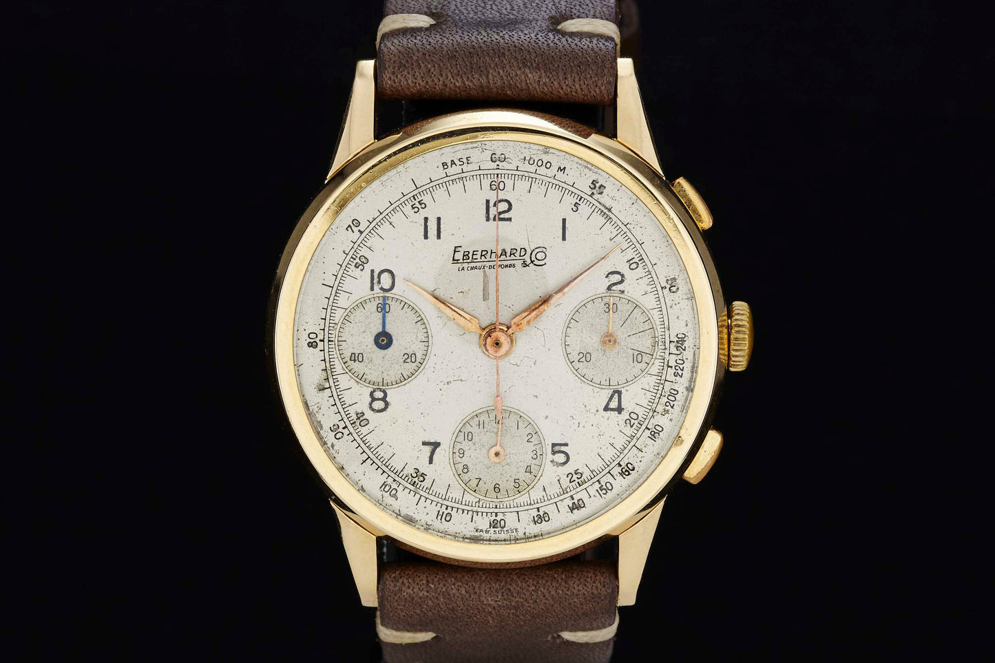 Eberhard 18K Monopusher Chronograph