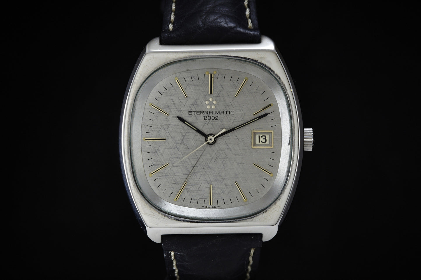 Eterna-matic 2002 Silver Textured Dial