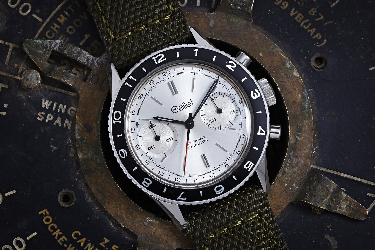 Gallet Multichron Pilot 2-Register