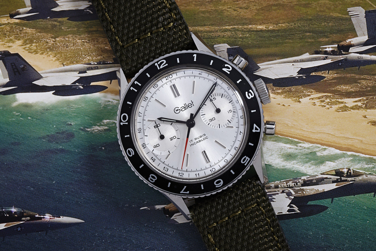 Gallet Multichron Pilot 2-Register