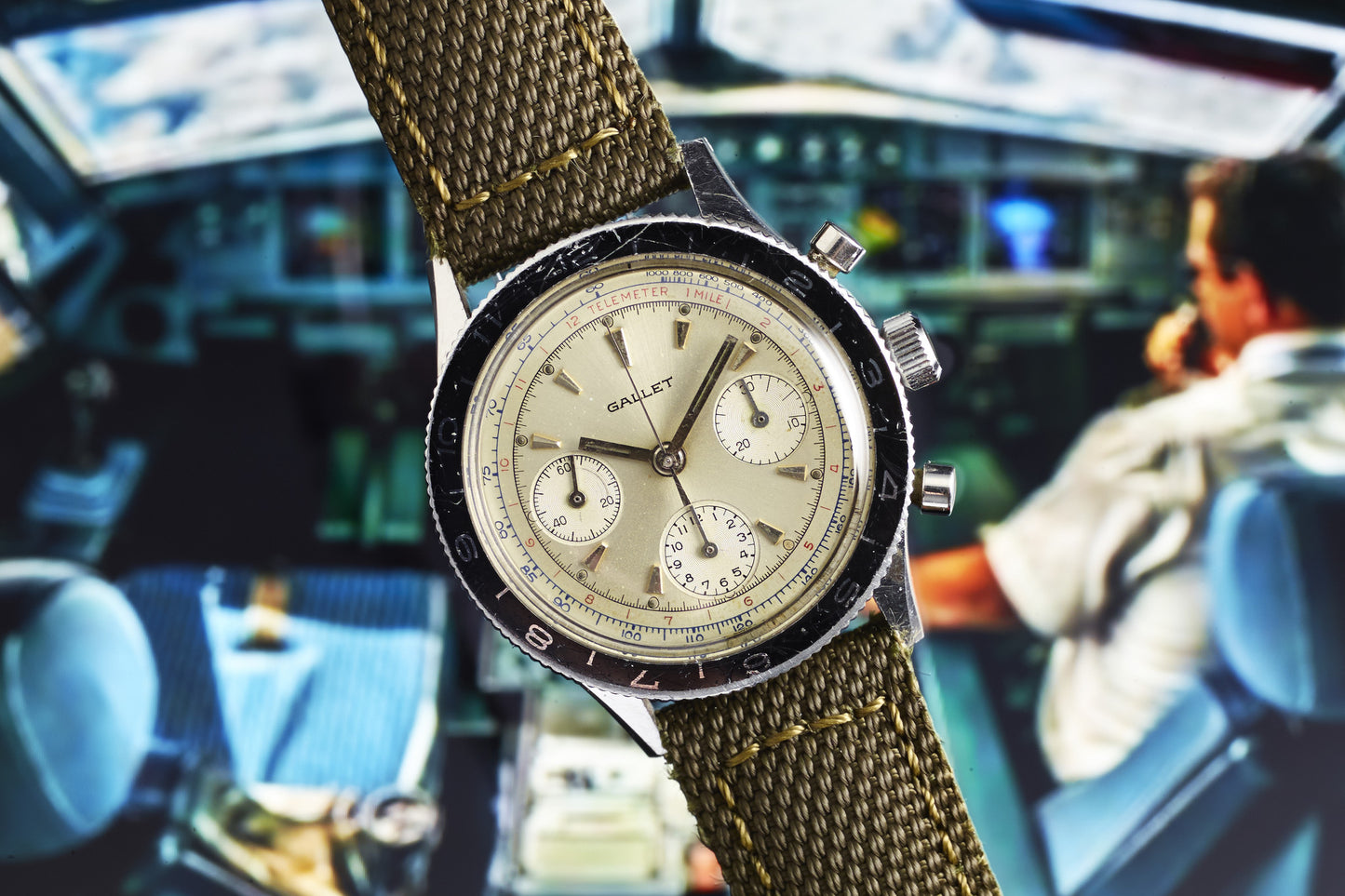 Gallet Multichron Pilot Chronograph