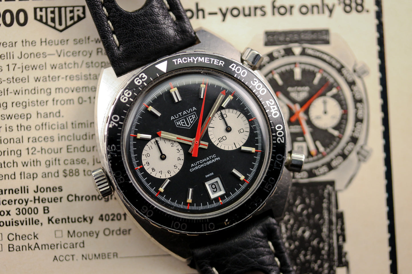 Heuer Autavia 1163V "Viceroy"Chronograph