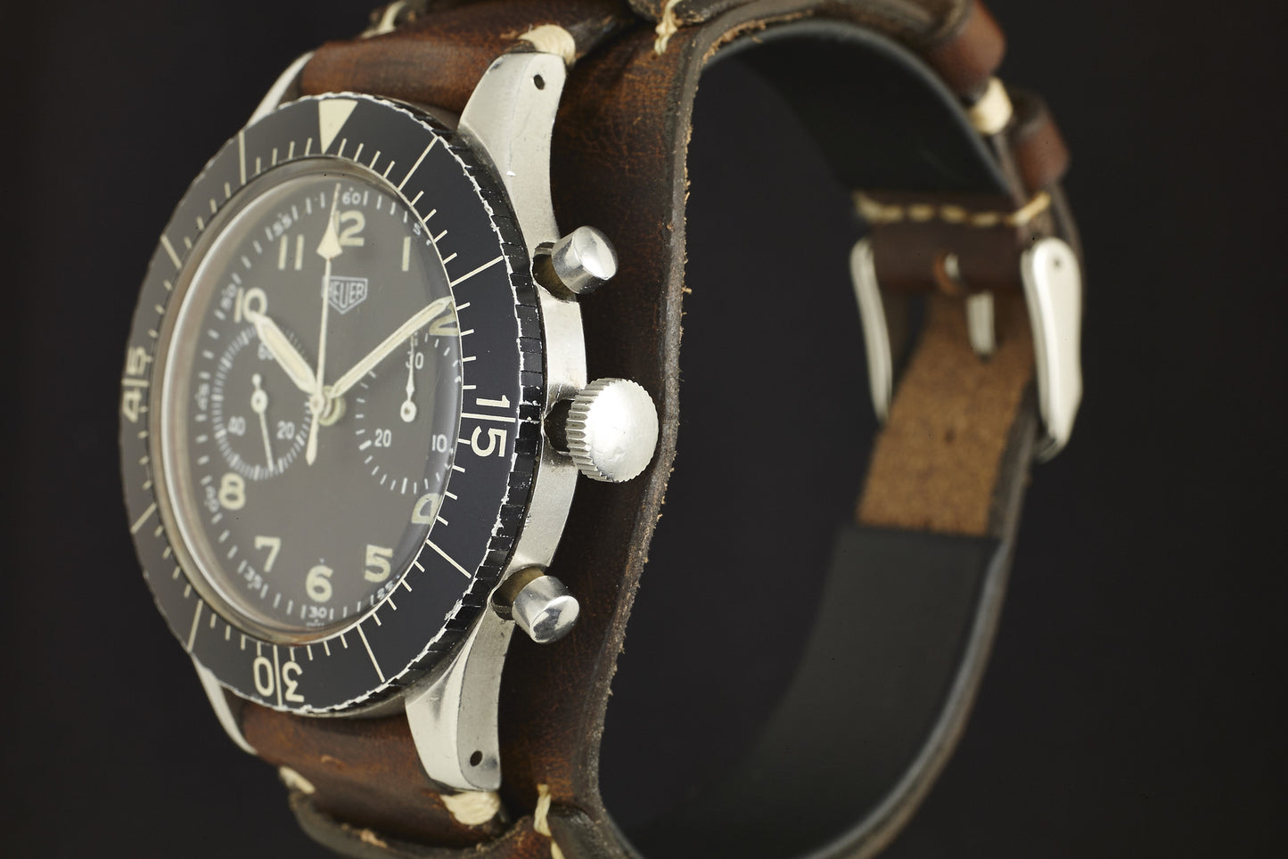 Heuer Bundeswehr Chronograph - "T Only" Dial