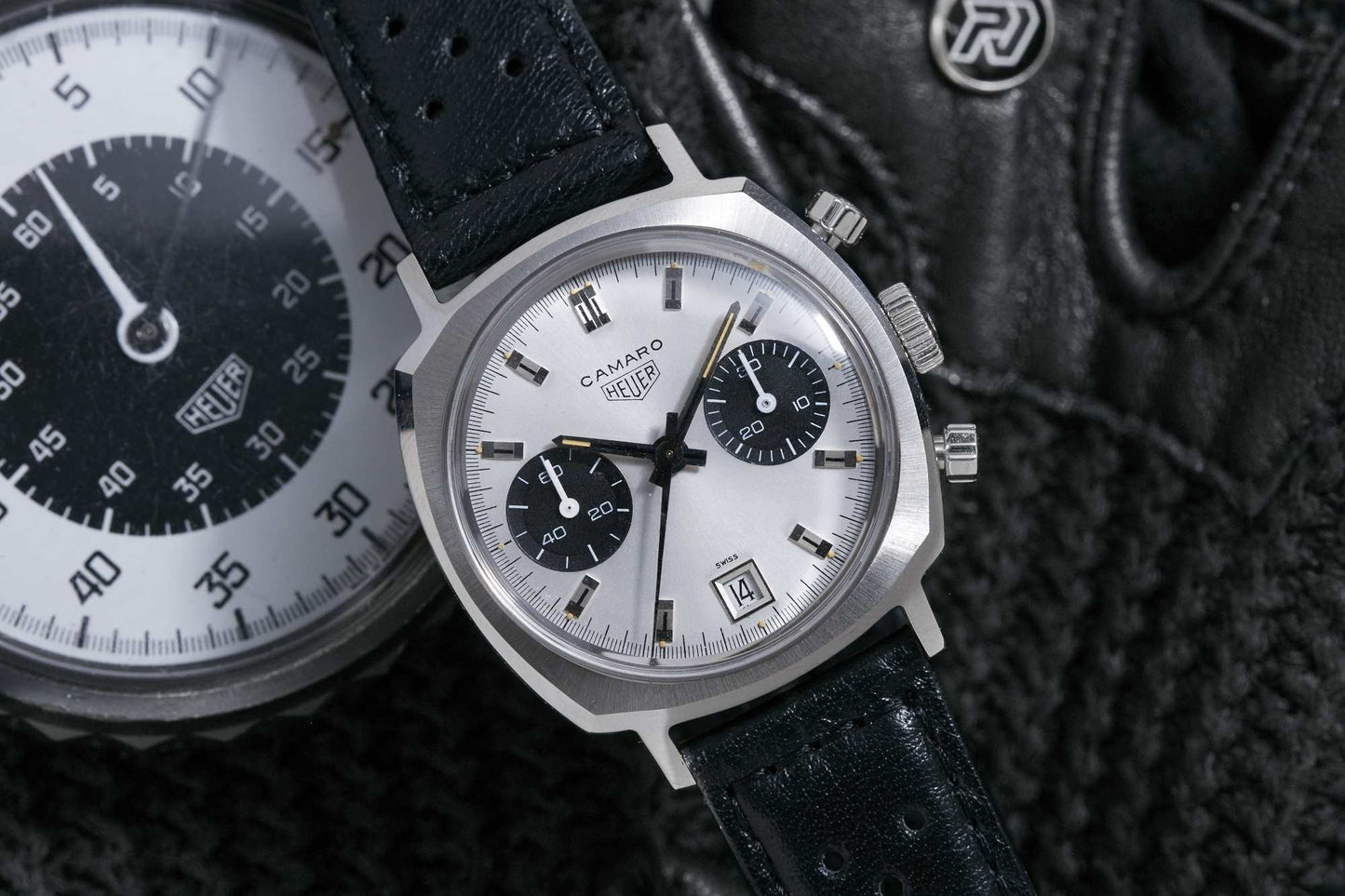 Heuer Camaro Panda Date