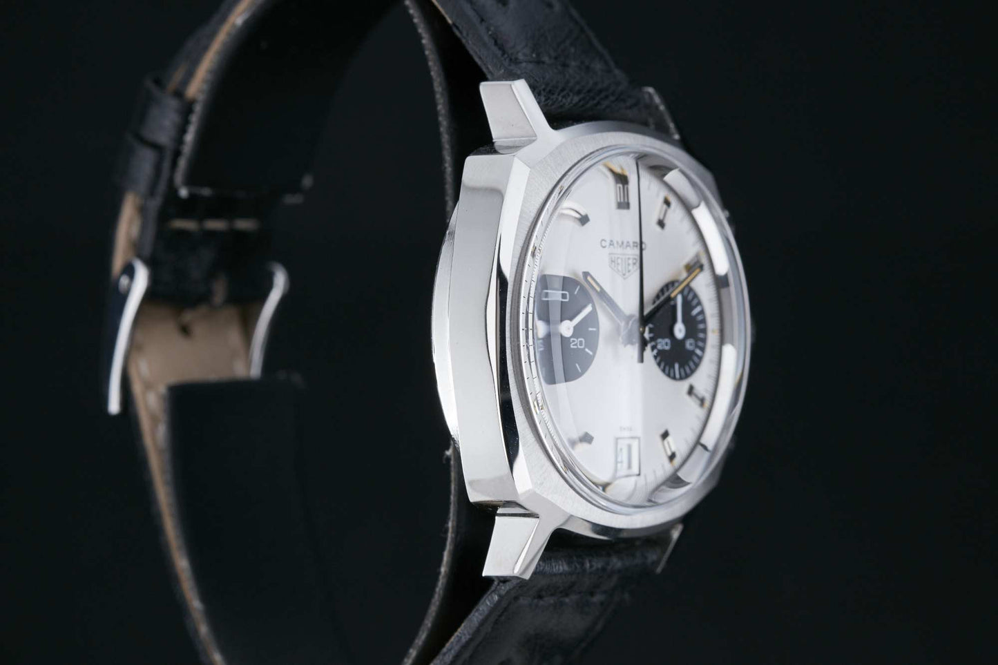 Heuer Camaro Panda Date