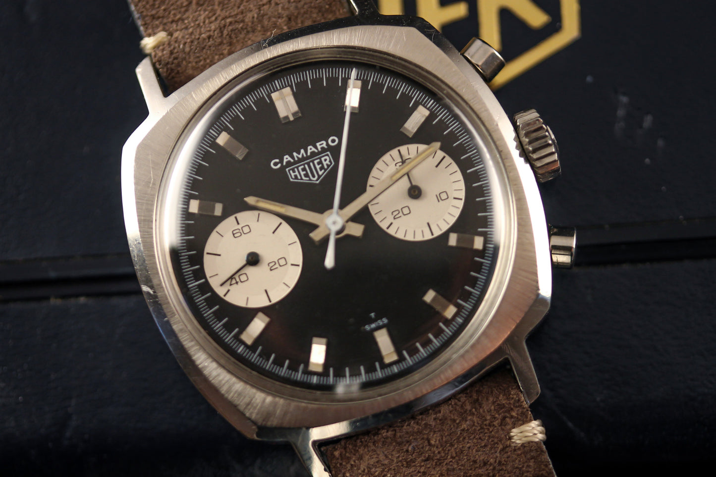 Heuer Camaro 7743N "Panda" Dial