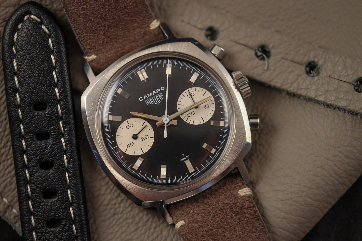 Heuer Camaro 7743N "Panda" Dial