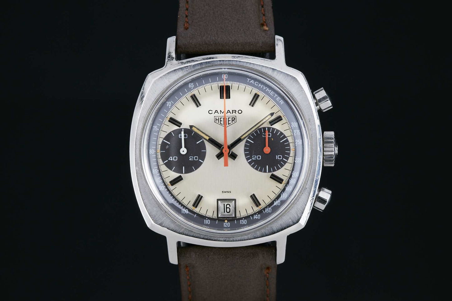 Heuer Camaro Date Exotic Dial