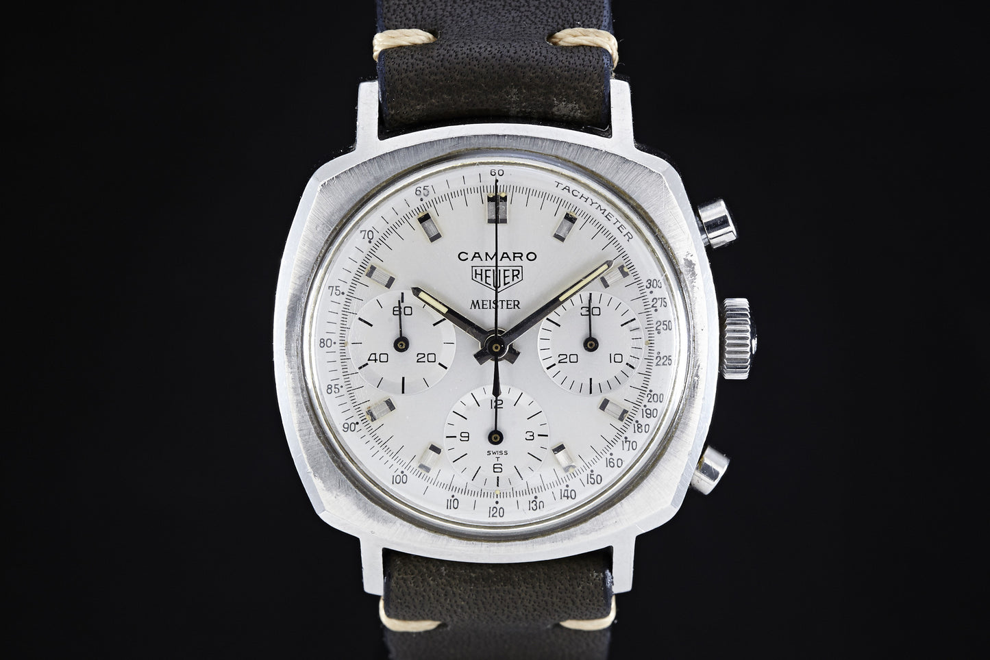 Heuer Camaro - Silver Meister Dial