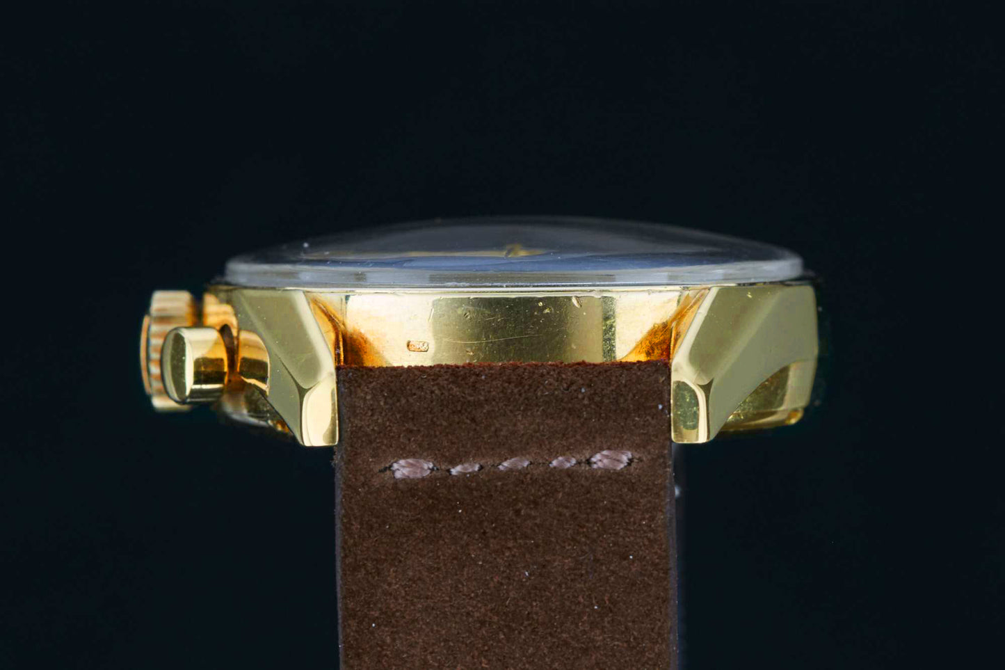 Heuer Carrera 2456T 18k Yellow Gold