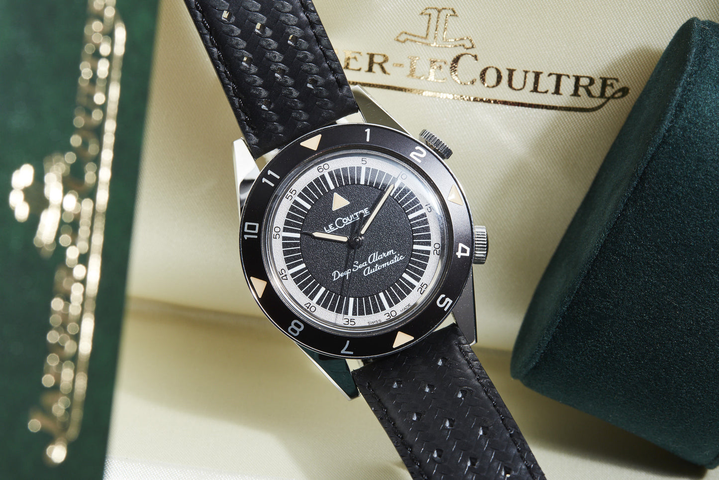 Jaeger-LeCoultre Tribute to Deep Sea Alarm Box and Papers