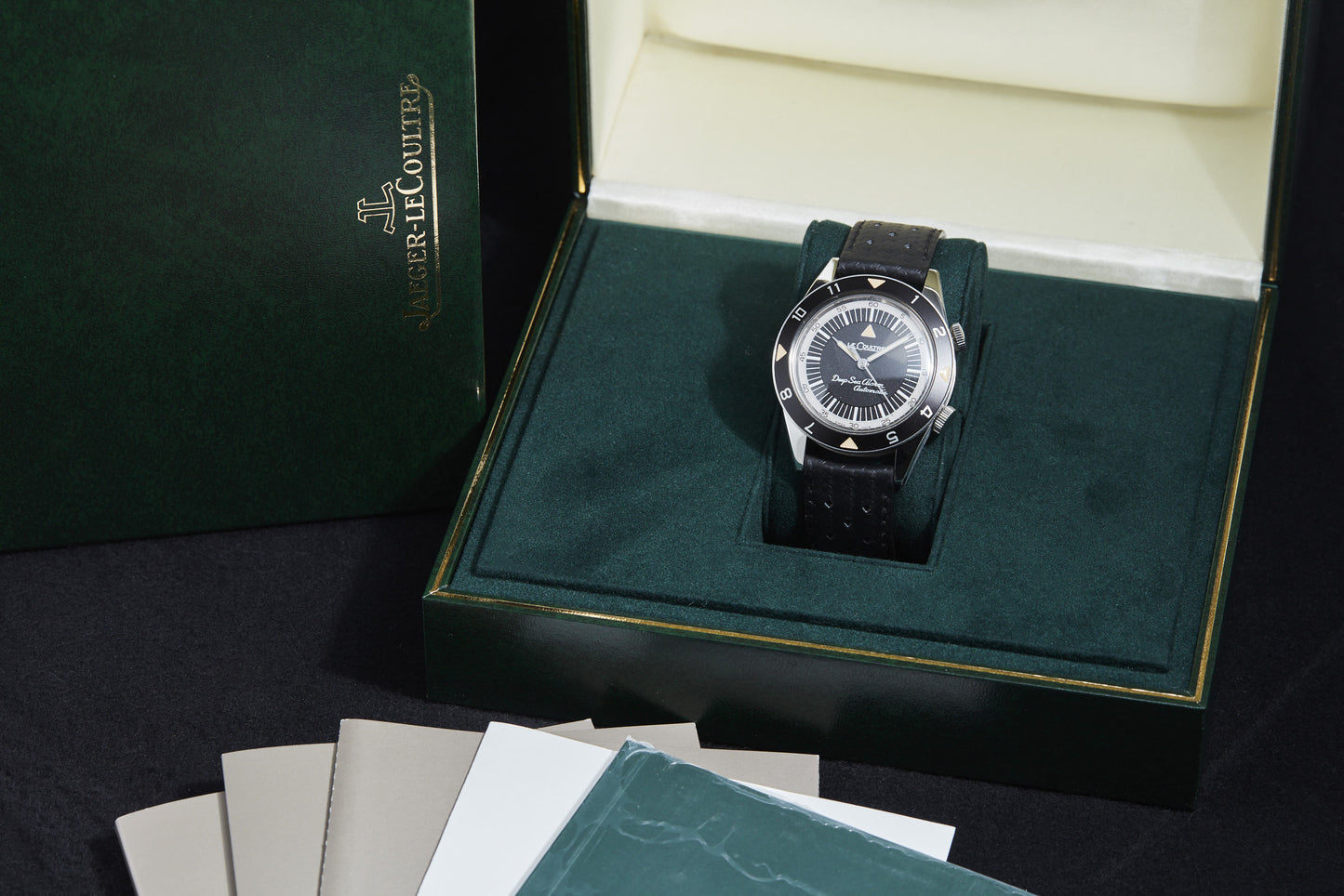 Jaeger-LeCoultre Tribute to Deep Sea Alarm Box and Papers
