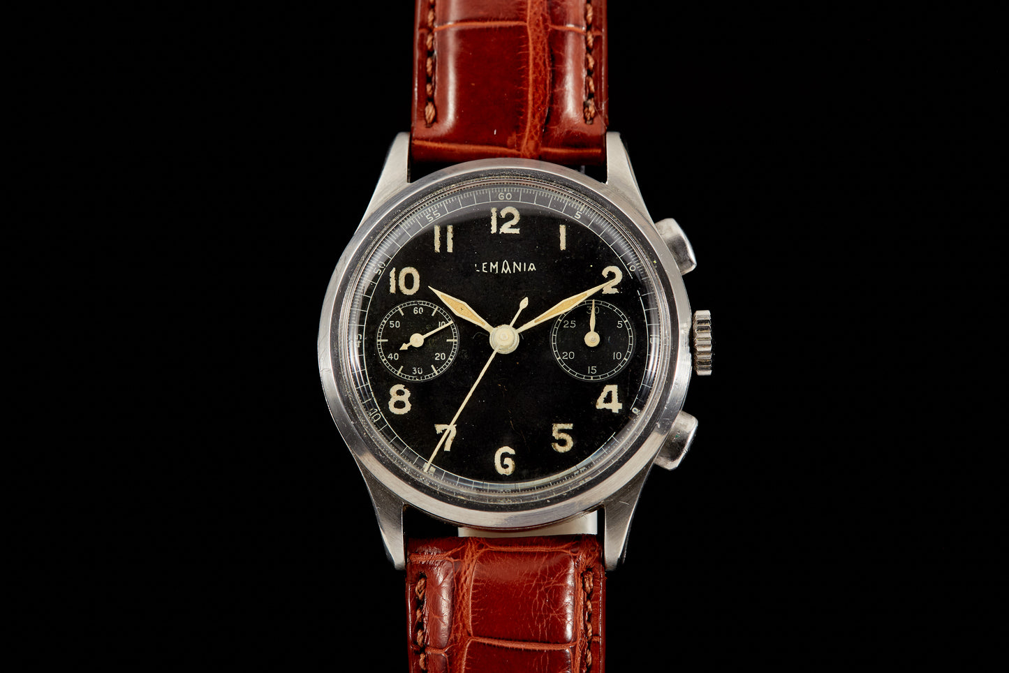 Lemania Two Register Chronograph