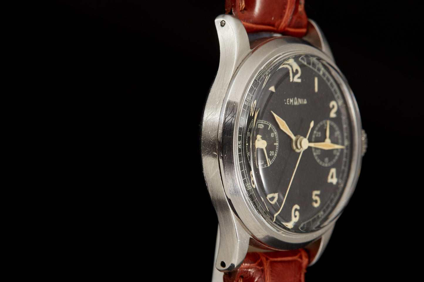 Lemania Two Register Chronograph