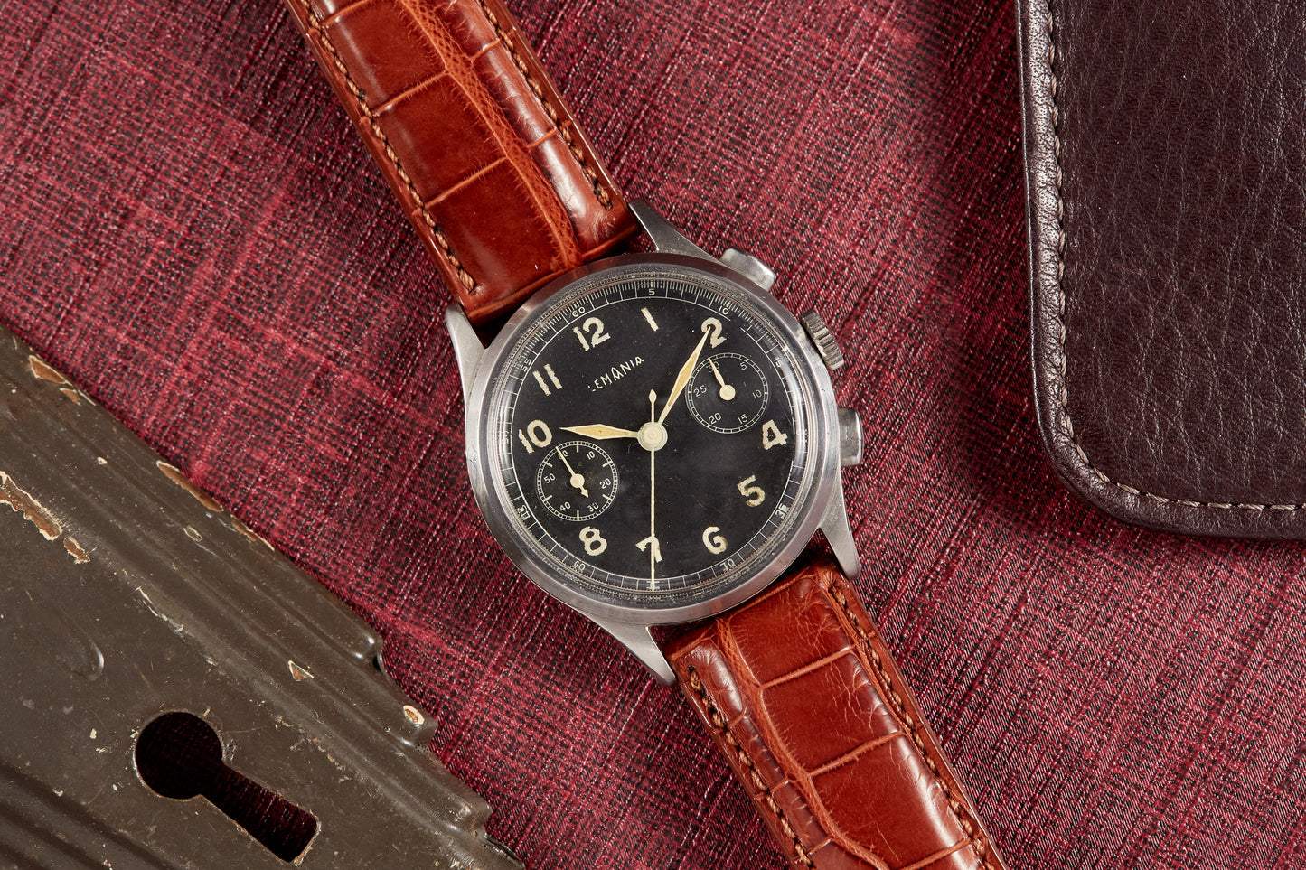 Lemania Two Register Chronograph