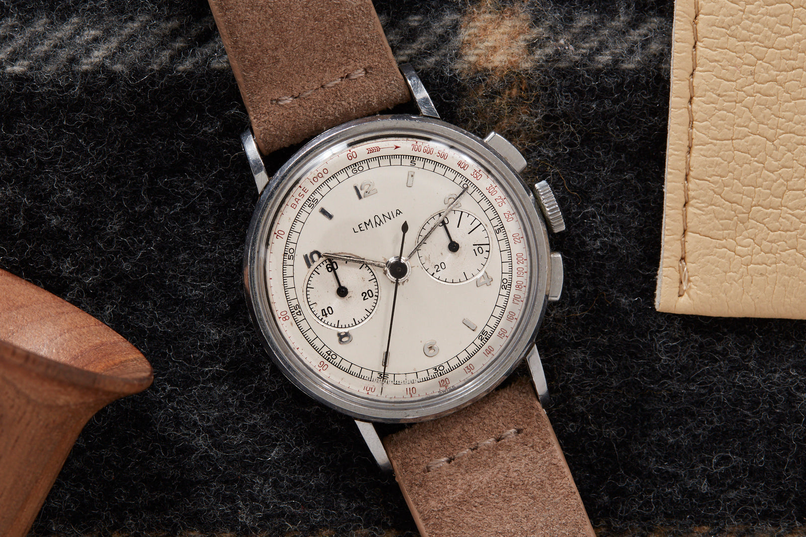 Lemania Dual Register Chronograph