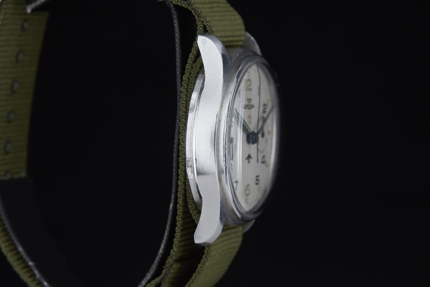 Lemania Royal Navy Monopusher Chronograph