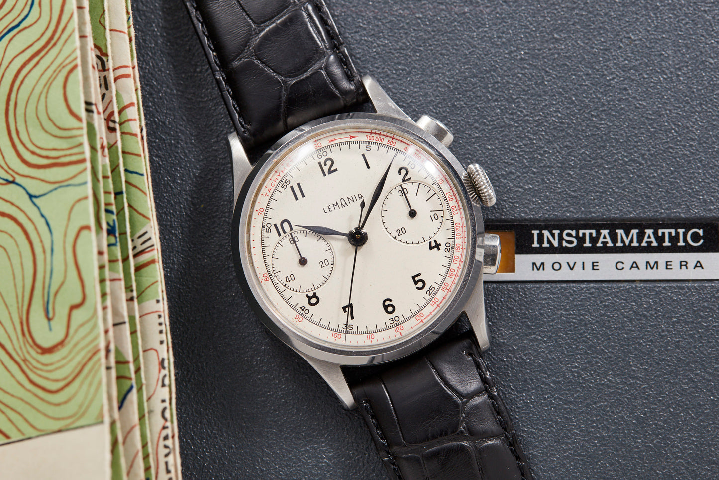 Lemania Two Register Chronograph